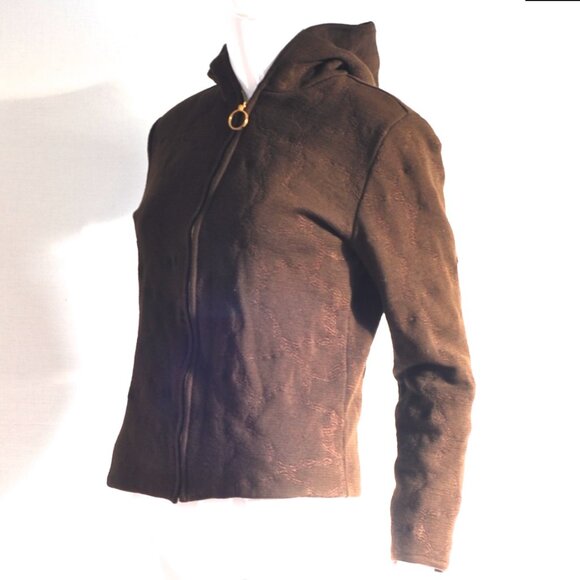 Gianni Versace Wool Hooded Jacket With Stitch Detail - Italy - Picture 2 of 5